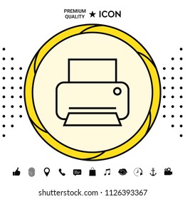 Print line icon
