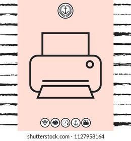 Print line icon