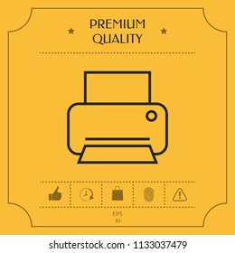 Print line icon