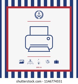 Print line icon