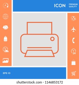 Print line icon