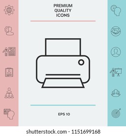 Print line icon