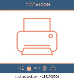 Print line icon