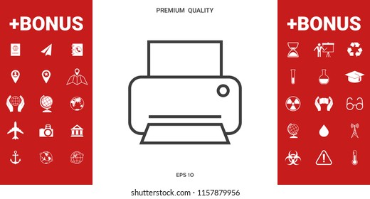 Print line icon