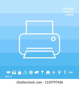 Print line icon