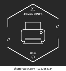 Print line icon