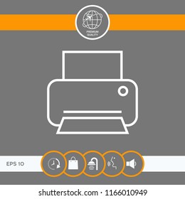 Print line icon