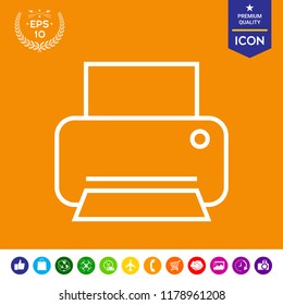 Print line icon