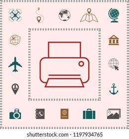 Print line icon