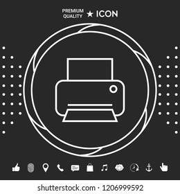 Print line icon