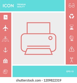Print line icon