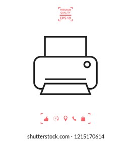 Print line icon
