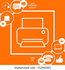 Print line icon