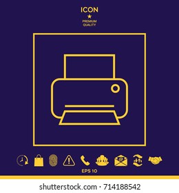 Print line icon
