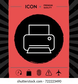 Print line icon