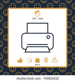 Print line icon