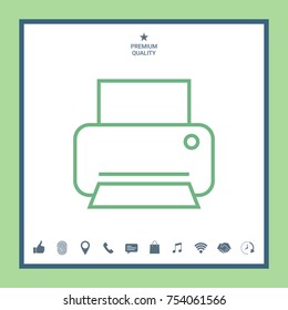 Print line icon
