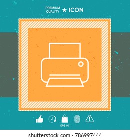 Print line icon
