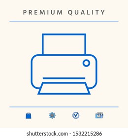Print line icon. Graphic elements for your design