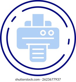 Print Line Vektor Icon Design