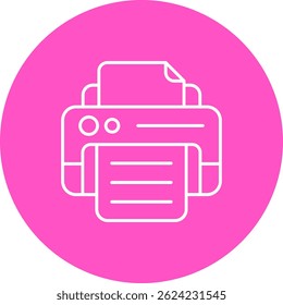 Print Line vector Icon Design