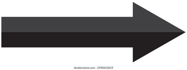 Print Long arrows vector icons. Black horizontal  arrow. long arrow icon sketched as vector symbol.