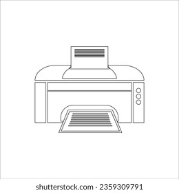 PRINT MACHINE ICON VECTOR ILLUSTRATION SYMBOL DESIGN