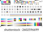 Print mark calibration collection cmyk calibration