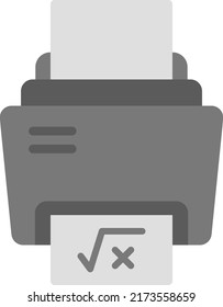 Print Math Sheet icon vector image. Can also be used for School and Geometric Tools. Suitable for mobile apps, web apps and print media.