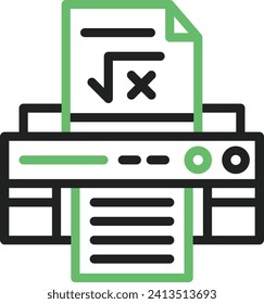 Print Math Sheet icon vector image. Suitable for mobile application web application and print media.