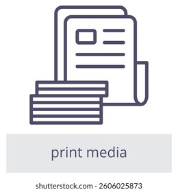 Print Media Element For Design Graphic