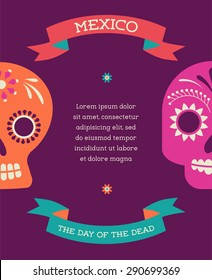 Print - Mexican Sugar Skull, Day Of The Dead Poster