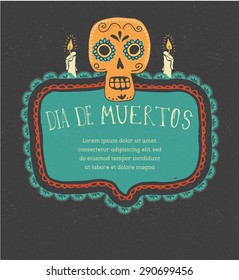 Print - Mexican Sugar Skull, Day Of The Dead Poster