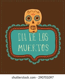 print - mexican sugar skull, day of the dead poster