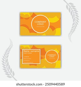 Print Modern Professional Orange Business Card Design.