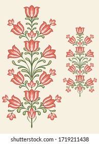 Print Mughal Flower Motif Bunch