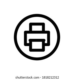 Print (Multimedia) icon outline vector