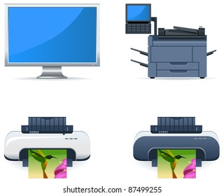 Print Office icons set in vector (Part 4)

