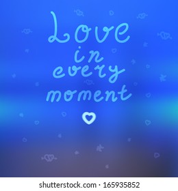 Print on Blurred background