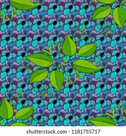 Print on cloth template. Vector illustration. Jungle pattern. Leaves of palm. Tropical palm leaves seamless. Manifold leaves on orange, green and brown colors.