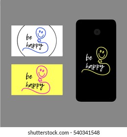 print on the cover of the mobile phone