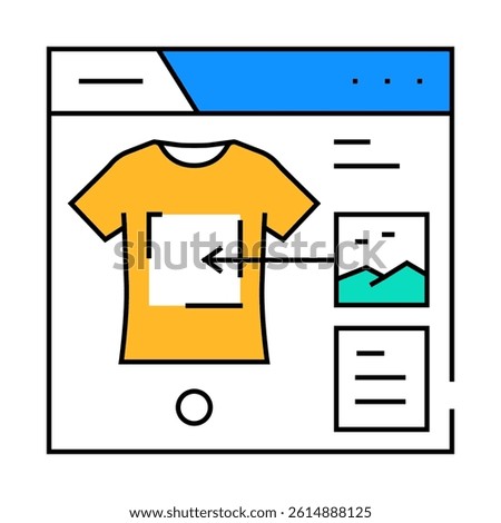 print on demand line icon vector. print on demand sign. isolated symbol illustration
