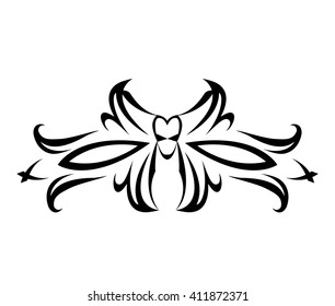 The print on the fabric. Can be used in the form of a pattern on the material, pattern tattoo, icons. Element for design. Ornament. EPC 8