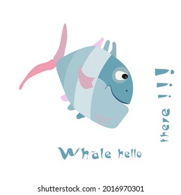 Print on the theme of sea, ocean, fish, starfish,. Surface design and wallpaper for labels,
paper and pajamas. Vector