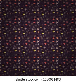 To print on tissue paper, to web design. Cute and nice little hearts in seamless pattern. Sketch designed loves heart. Vector illustration. Love design with different elements.