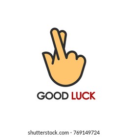 Print on the T-shirt "good luck".