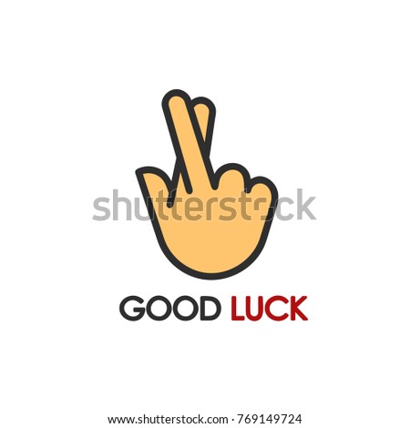 Print on the T-shirt "good luck".