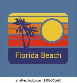 print on t-shirt, print on surfing theme, vintage design for clothes, vector image, flat style, grunge design, typography, original wear, sportswear, souvenir products, poster postcard