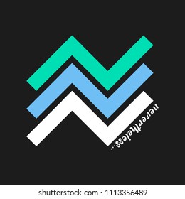 print on T-shirt, typography on fabric, sports line, urban style, youth clothes, picture series, vector image, flat style, modern art