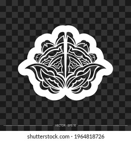 Print ornament antique style. Good for logos, tattoos, prints and postcards.